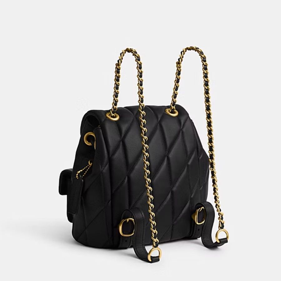 Coach Tabby Backpack With Pillow Quilting 小香風菱格後背包(百貨款)-4