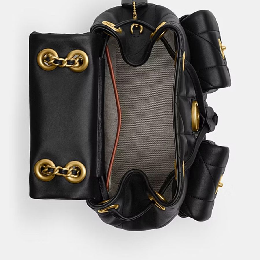 Coach Tabby Backpack With Pillow Quilting 小香風菱格後背包(百貨款)-6