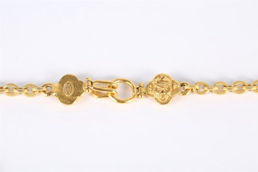 CHANEL(香奈兒) 合金 中古 經典葡萄藤四葉草高價款項鏈-4