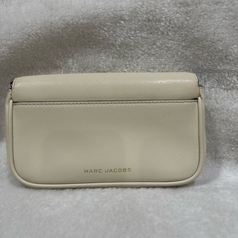 MARC JACOBS THE J MARC MINI牛皮翻蓋兩用包 象牙白-8