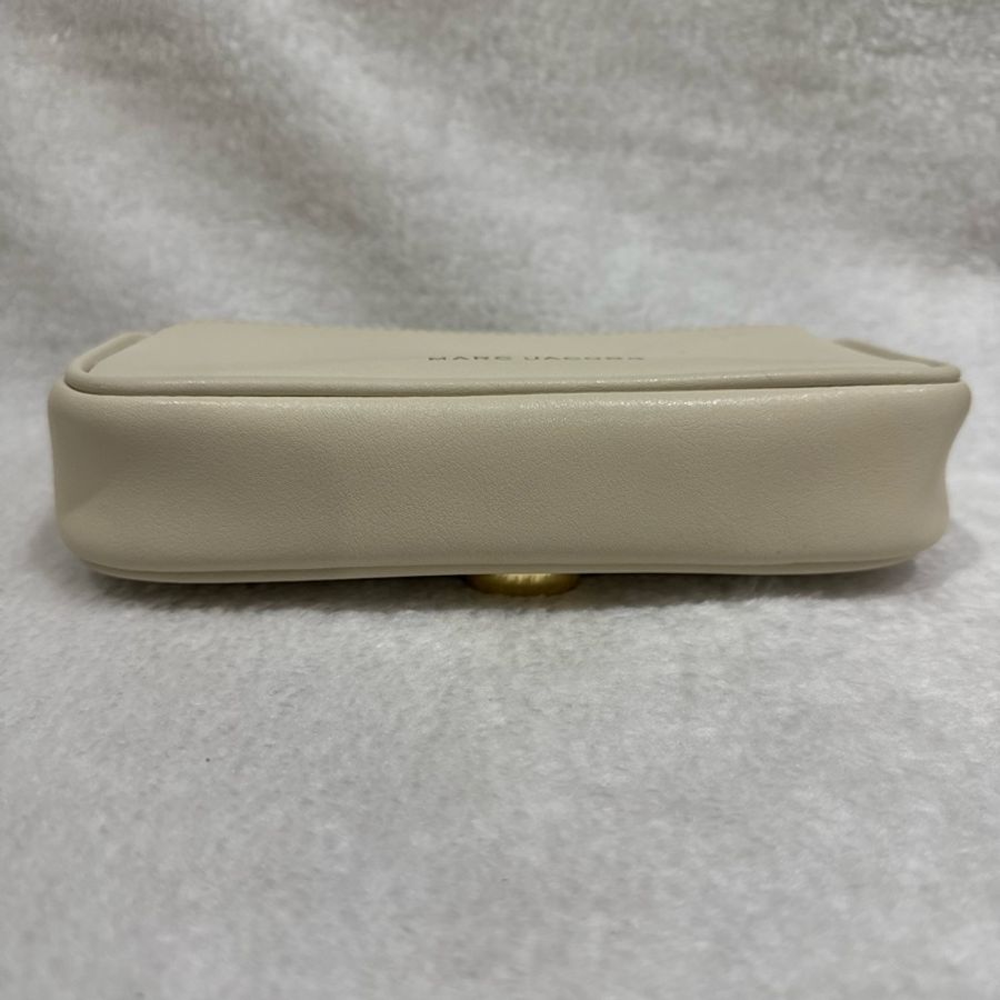 MARC JACOBS THE J MARC MINI牛皮翻蓋兩用包 象牙白-9