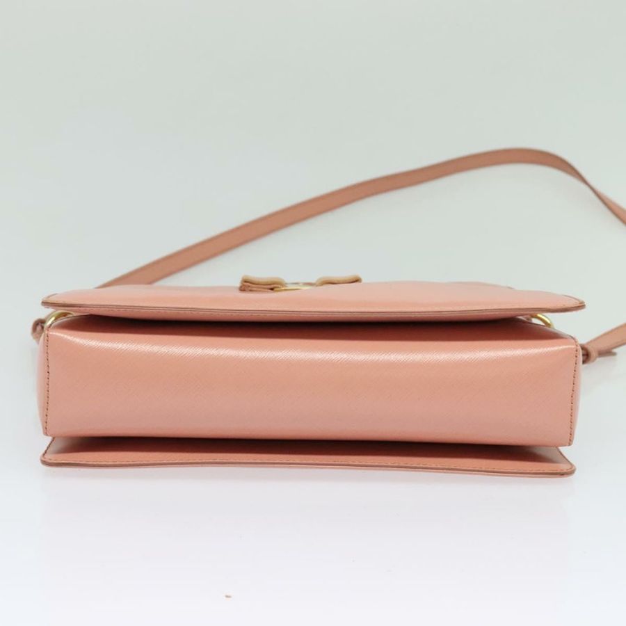 【日本直送】Salvatore Ferragamo Vala 手提包 皮革 兩用 粉金配色 正品 130110-4