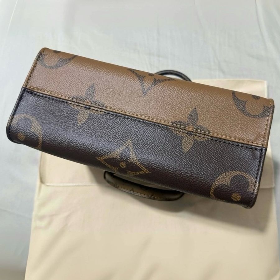 M46373 Louis Vuitton OnTheGo PM 拼色 手提 斜背 托特包-8