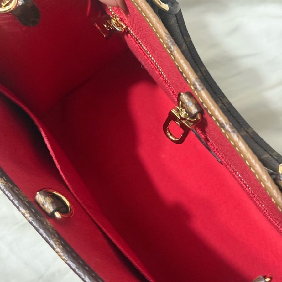 M46373 Louis Vuitton OnTheGo PM 拼色 手提 斜背 托特包-10