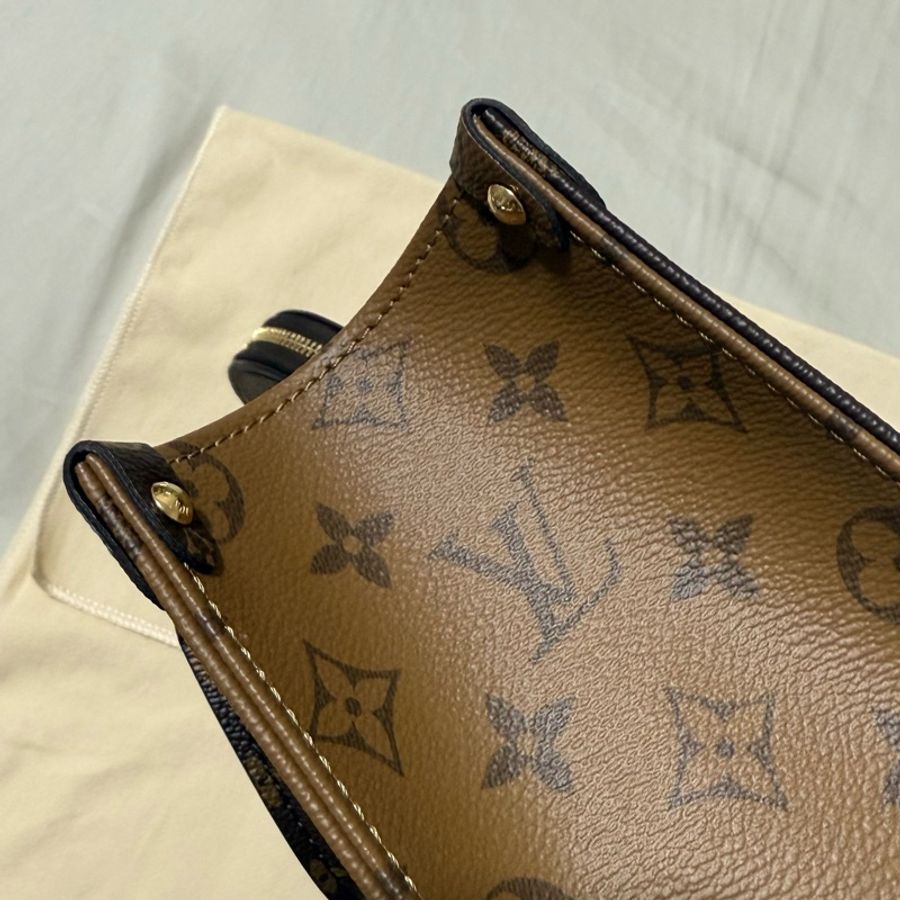 M46373 Louis Vuitton OnTheGo PM 拼色 手提 斜背 托特包-12