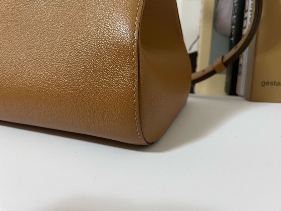 (已售 勿下單) 🔆🔆 Delvaux 得爾沃 Brillant 金棕色 兩用包 二手美品 🔆 🔆-22