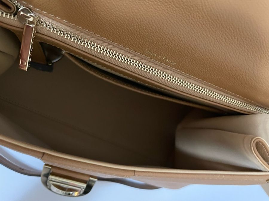 (已售 勿下單) 🔆🔆 Delvaux 得爾沃 Brillant 金棕色 兩用包 二手美品 🔆 🔆-29