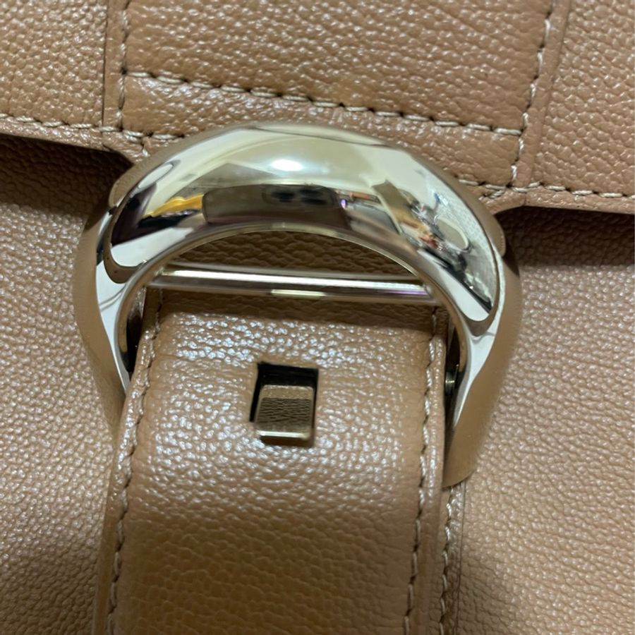(已售 勿下單) 🔆🔆 Delvaux 得爾沃 Brillant 金棕色 兩用包 二手美品 🔆 🔆-36