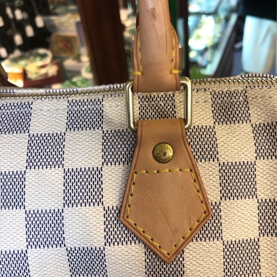 Louis Vuitton Pre-Owned Damier Azur Speedy 25 波士顿包(2016年典藏款)-5