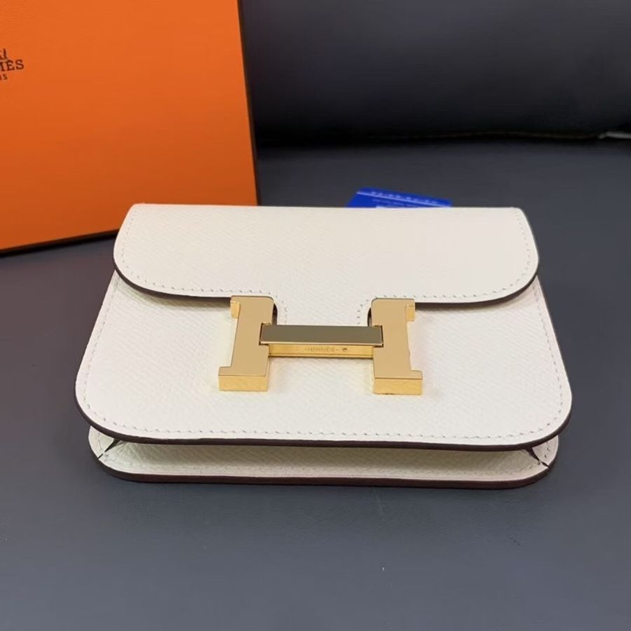 Hermes愛馬仕Constance slim奶油白Epsom皮B刻,配根肩帶就是woc-6
