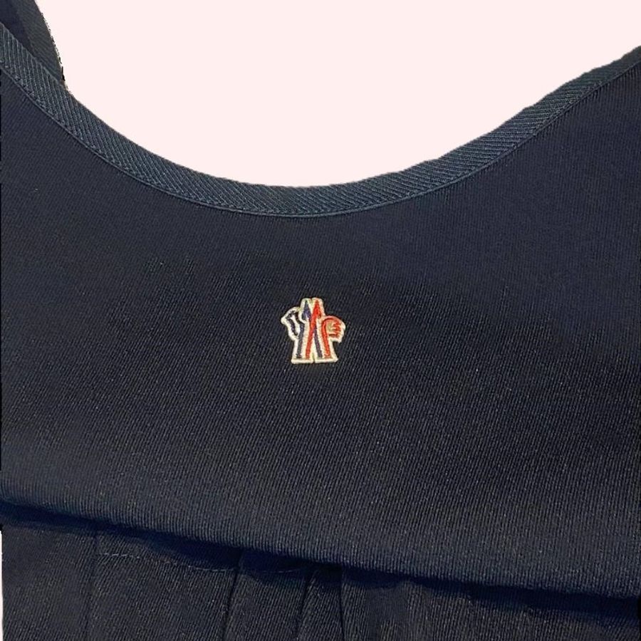 Moncler  Grenoble Tuta Bibs Women's Black Flared Ski Pants 黑色滑雪吊帶褲 S號-4