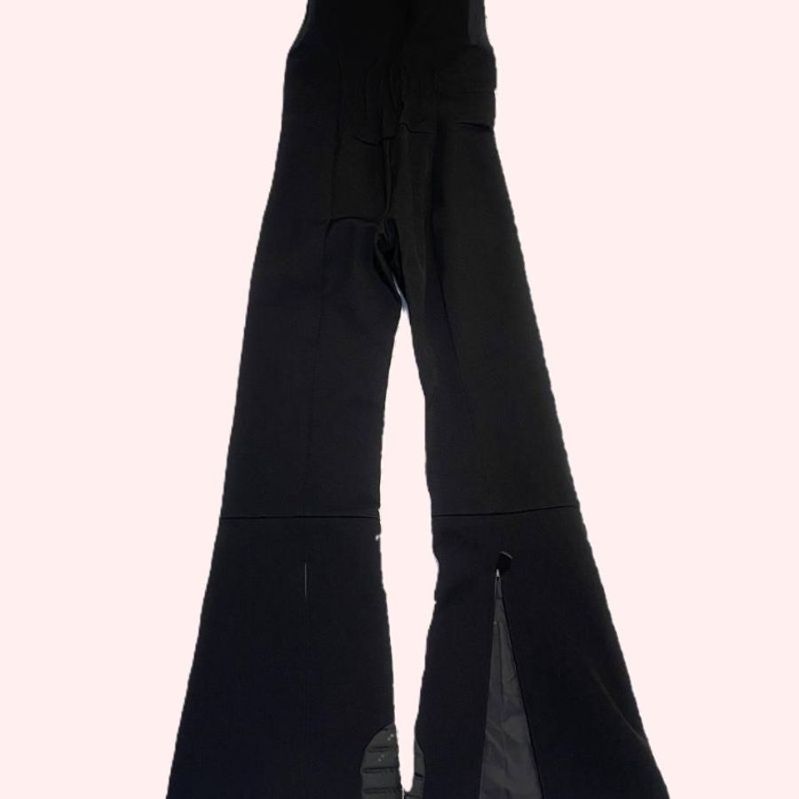 Moncler  Grenoble Tuta Bibs Women's Black Flared Ski Pants 黑色滑雪吊帶褲 S號-6