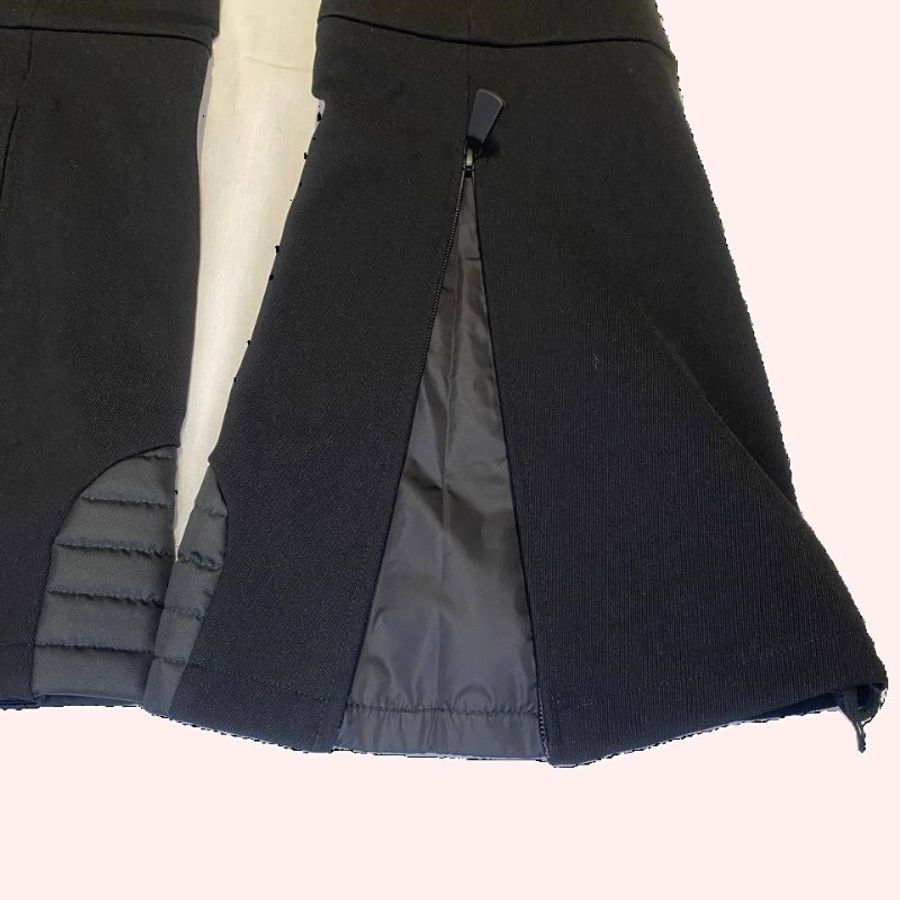 Moncler  Grenoble Tuta Bibs Women's Black Flared Ski Pants 黑色滑雪吊帶褲 S號-15