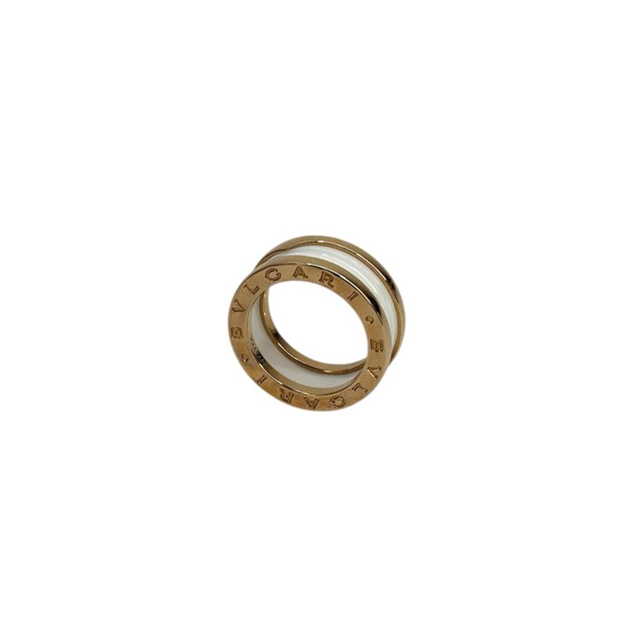 Bvlgari 750玫瑰金白陶瓷B.Zero1戒指-3