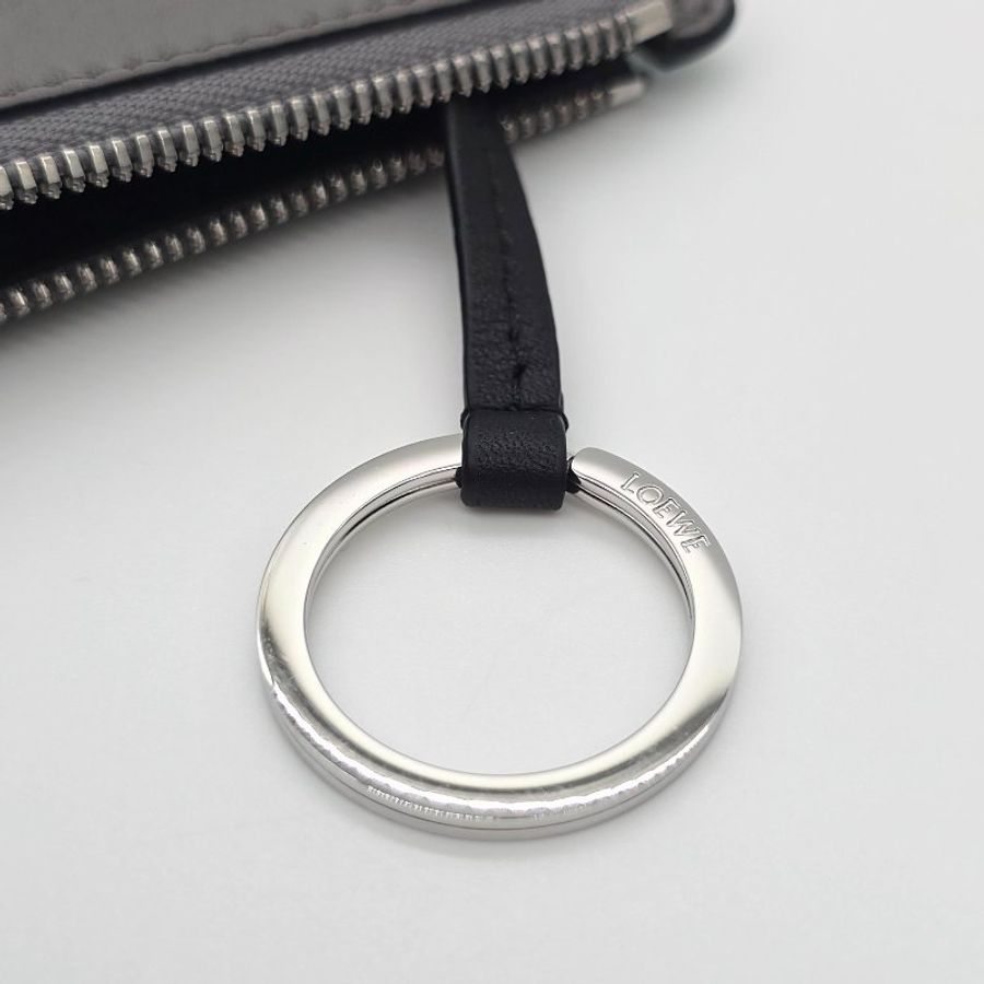 (配件超齊✨) LOEWE 羅威 經典PUZZLE 拼圖小牛皮Anagram 拉鍊 零錢包 卡片夾 鑰匙包-6