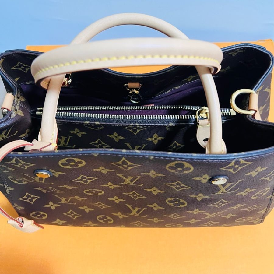 (已降價)❤️LV中款蒙恬包❤️M41056~ 95近新「LV MONTAIGNE BB 」~肩背包、手提包、斜背包-7