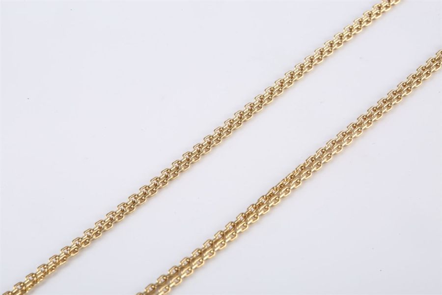 TIFFANY&CO(蒂芙尼) HardWear 雙U型馬蹄扣 項鏈 18K黃金-3