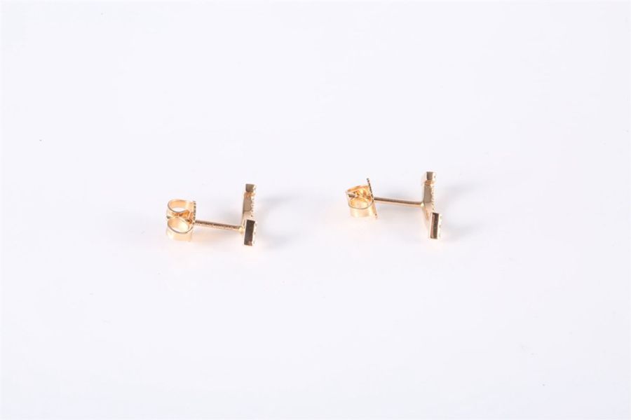 TIFFANY&CO(蒂芙尼) Tiffany T 微笑耳環 滿鑽 18K玫瑰金/鑽石 玫瑰金 18K-3