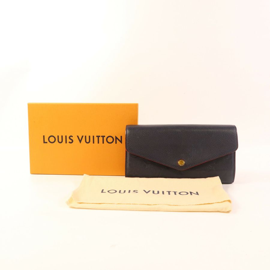 LOUIS VUITTON 【激減優惠】Monogram Empreinte Sarah Long Wallet金扣長錢包-8