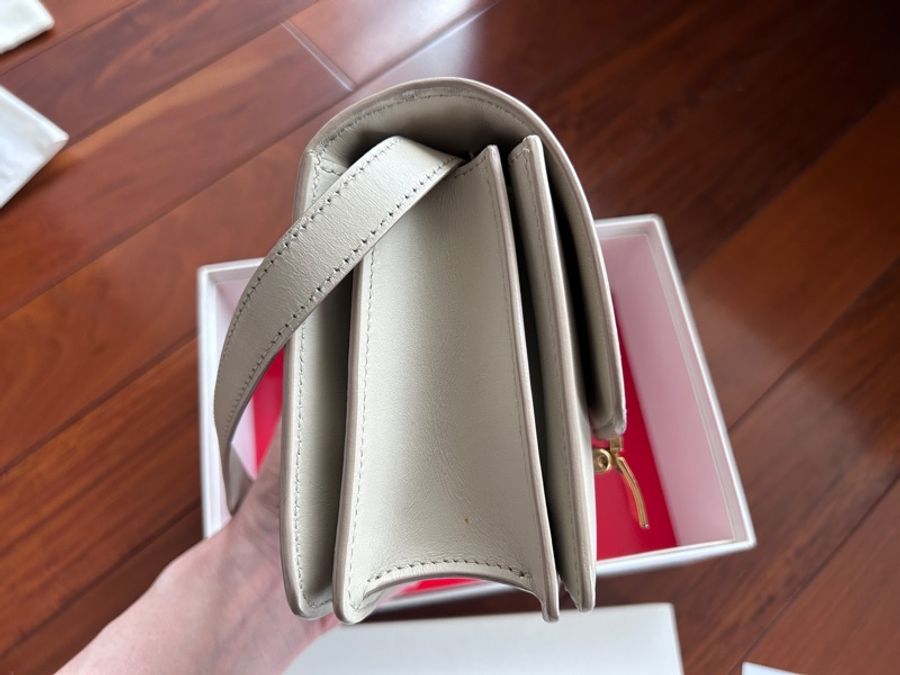 old Céline mini classic box皮 超美米灰色 9成新-6