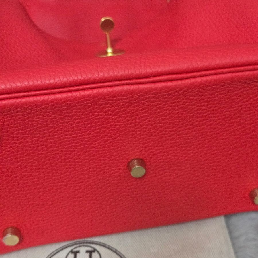 Hermes Lindy 愛馬仕 紅 金釦 Lindy26 Lindy 26-26