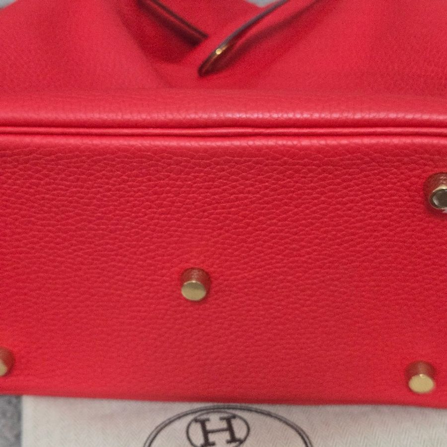 Hermes Lindy 愛馬仕 紅 金釦 Lindy26 Lindy 26-28