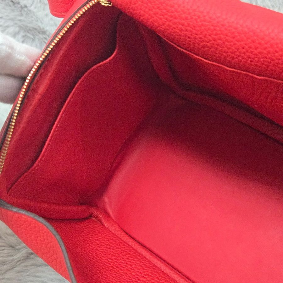 Hermes Lindy 愛馬仕 紅 金釦 Lindy26 Lindy 26-44