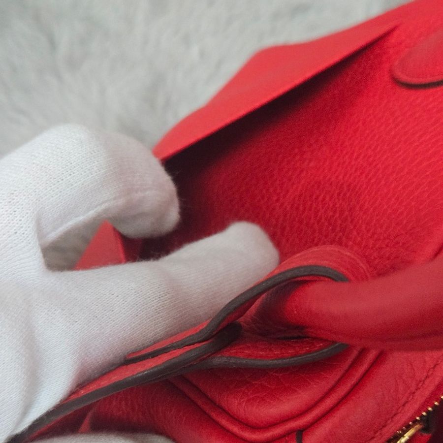 Hermes Lindy 愛馬仕 紅 金釦 Lindy26 Lindy 26-46