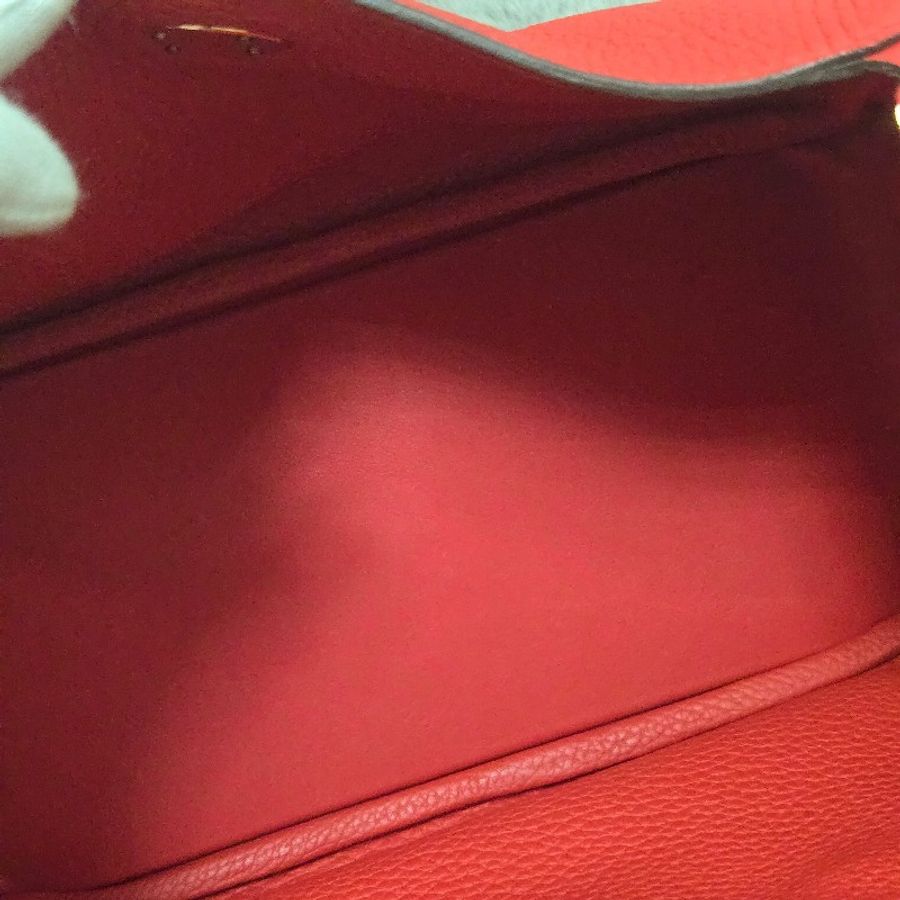 Hermes Lindy 愛馬仕 紅 金釦 Lindy26 Lindy 26-47
