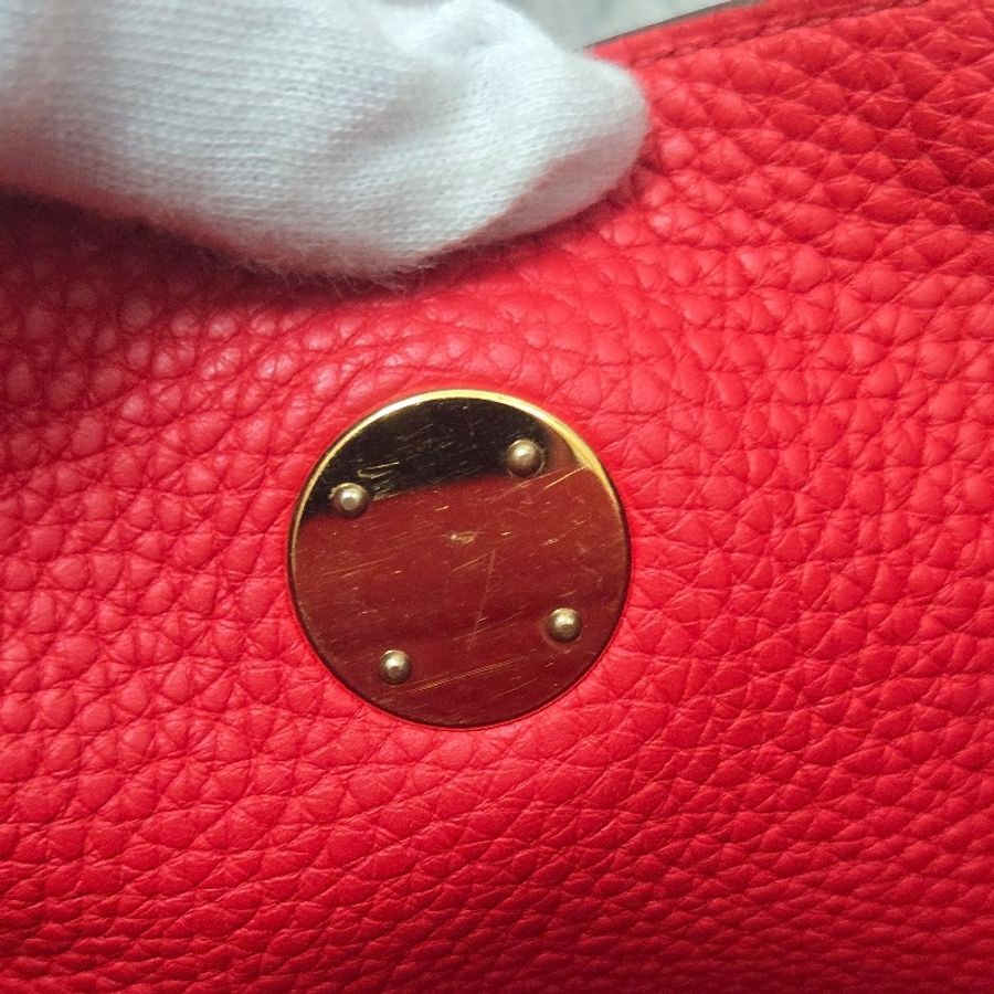 Hermes Lindy 愛馬仕 紅 金釦 Lindy26 Lindy 26-63
