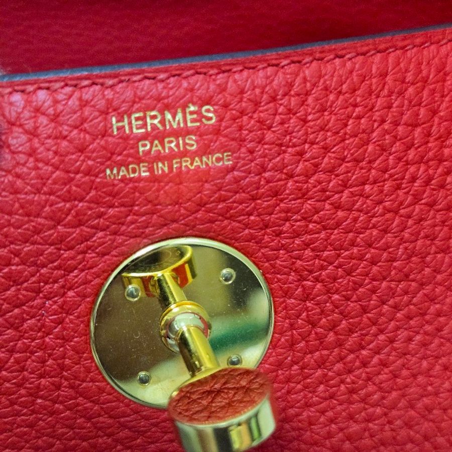 Hermes Lindy 愛馬仕 紅 金釦 Lindy26 Lindy 26-84