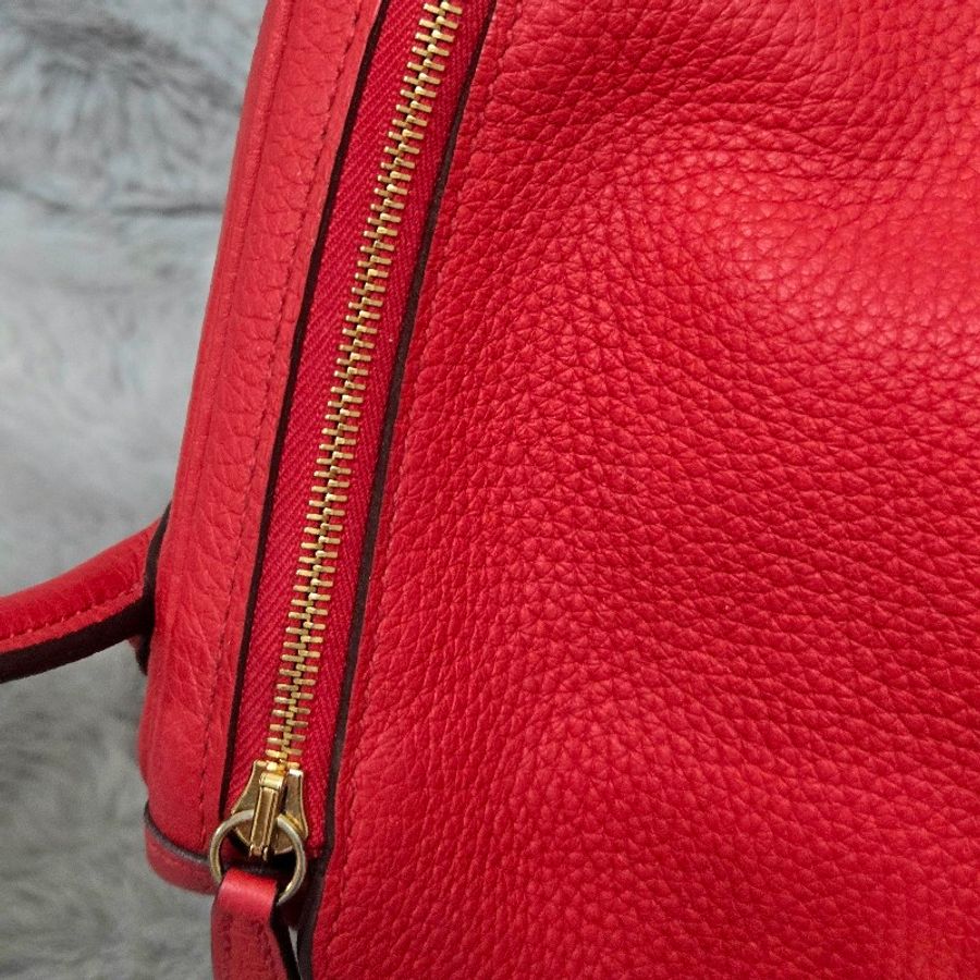 Hermes Lindy 愛馬仕 紅 金釦 Lindy26 Lindy 26-87
