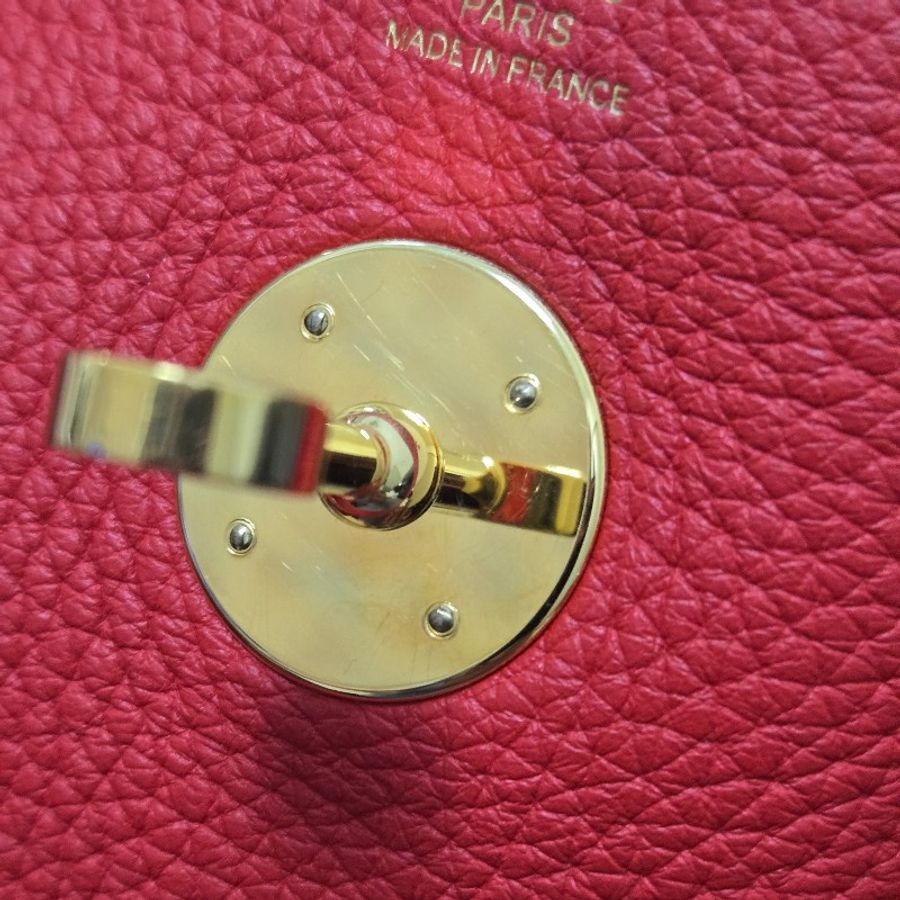 Hermes Lindy 愛馬仕 紅 金釦 Lindy26 Lindy 26-69