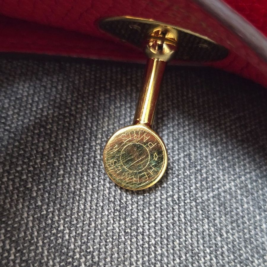 Hermes Lindy 愛馬仕 紅 金釦 Lindy26 Lindy 26-70