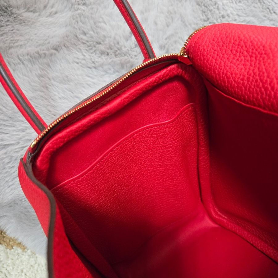 Hermes Lindy 愛馬仕 紅 金釦 Lindy26 Lindy 26-51