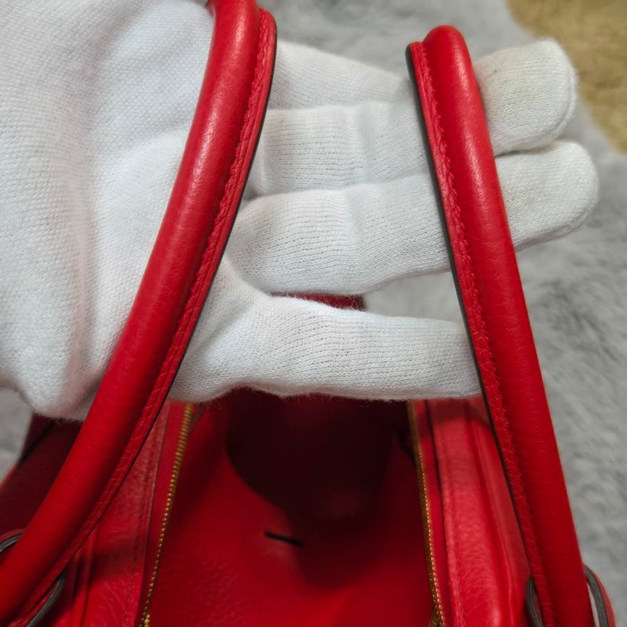 Hermes Lindy 愛馬仕 紅 金釦 Lindy26 Lindy 26-52