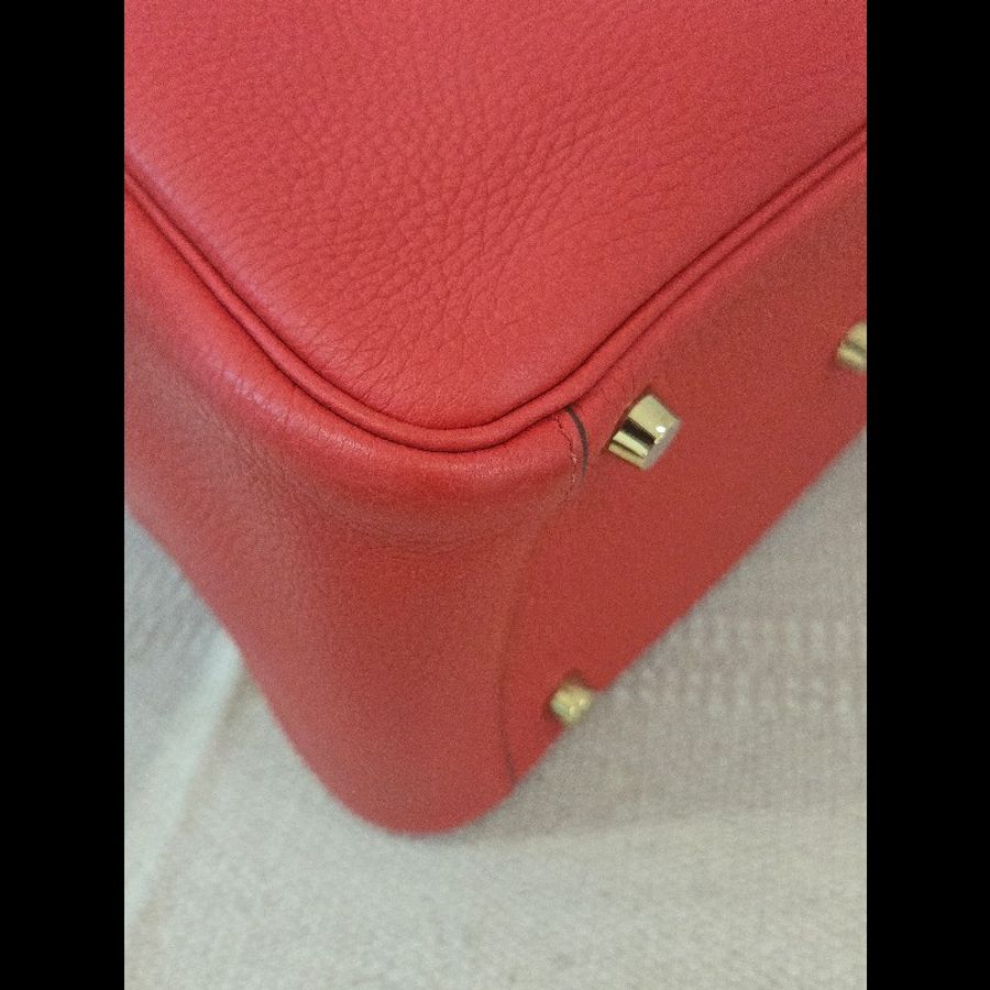 Hermes Lindy 愛馬仕 紅 金釦 Lindy26 Lindy 26-41