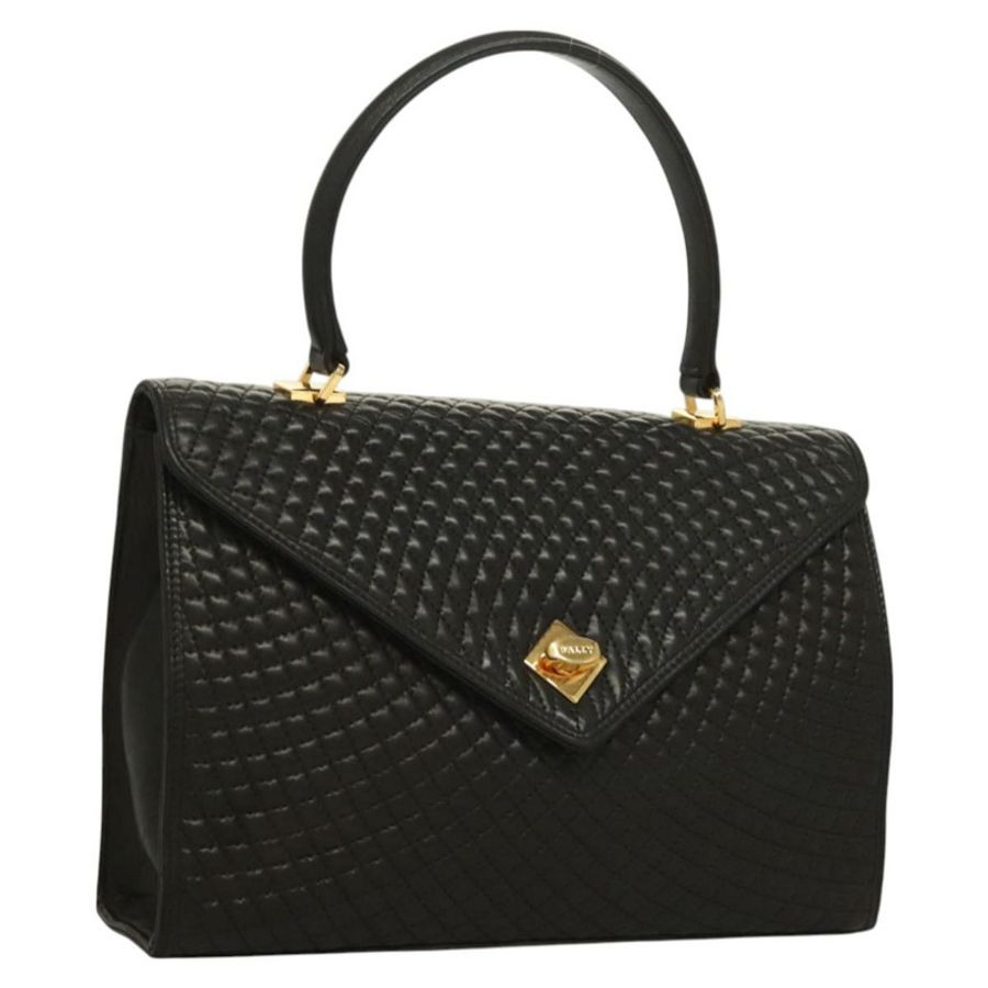 【日本直送】BALLY 手提包 皮革 黑色 金色 正品 BA3481-0
