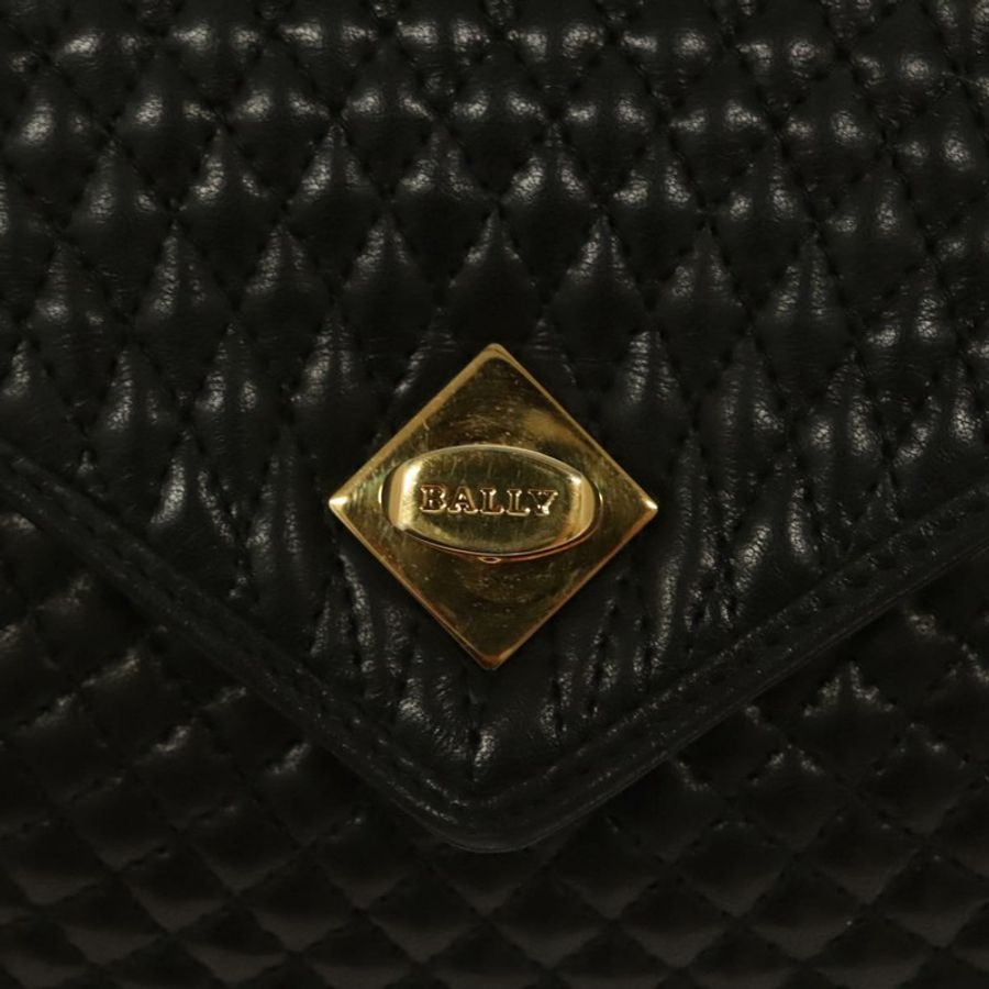 【日本直送】BALLY 手提包 皮革 黑色 金色 正品 BA3481-16