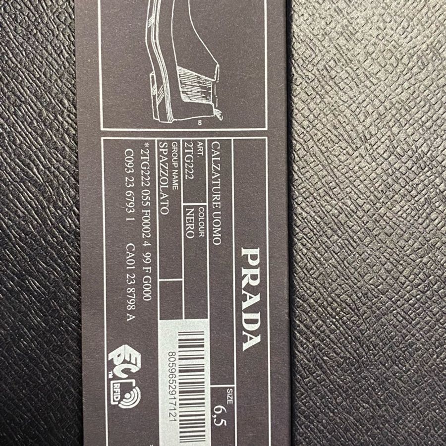 Prada square toe leather chelsea boots 切爾西 方頭 皮鞋 黑色 UK6.5 42-14