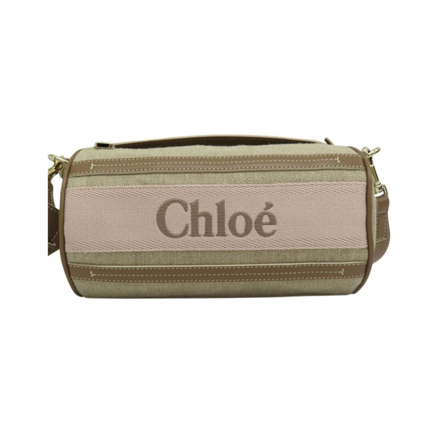棕色背包Woody Tube肩背背包【Chloe 克羅伊】 CHC24AS682L17264-1
