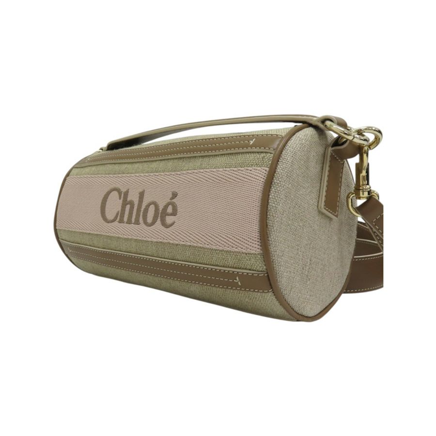 棕色背包Woody Tube肩背背包【Chloe 克羅伊】 CHC24AS682L17264-2