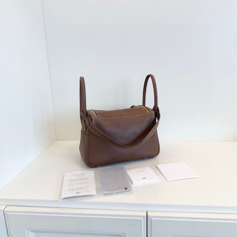 Hermes Lindy 26 大象灰 金扣-1
