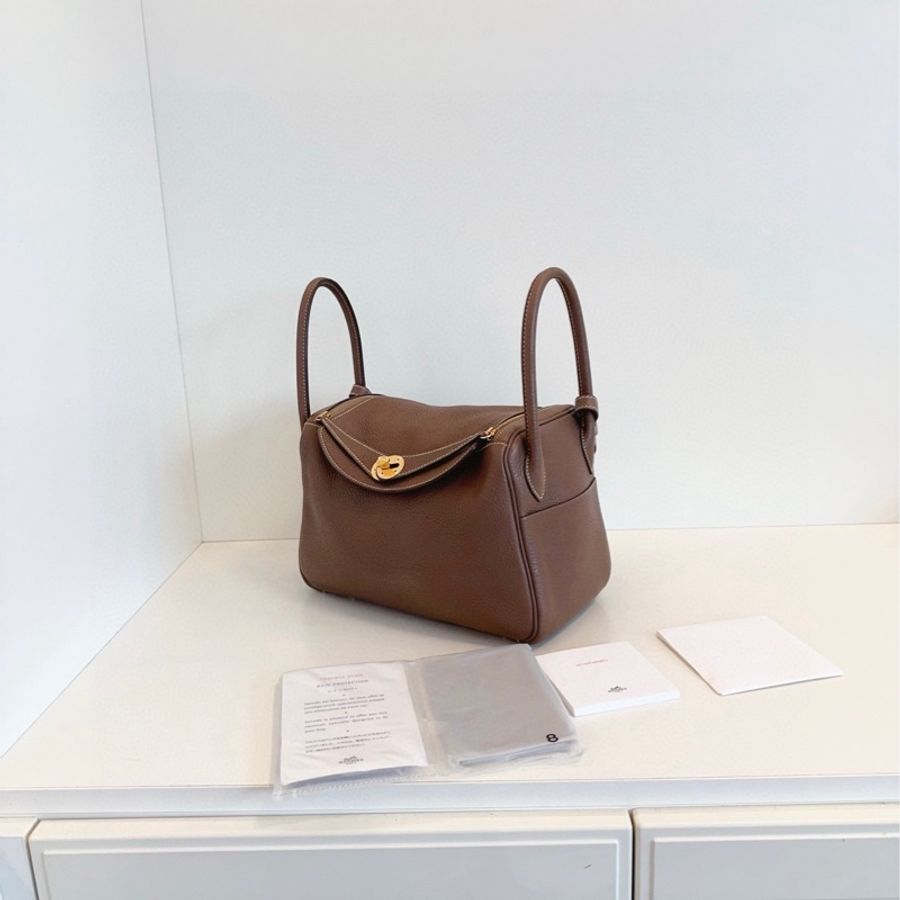 Hermes Lindy 26 大象灰 金扣-2
