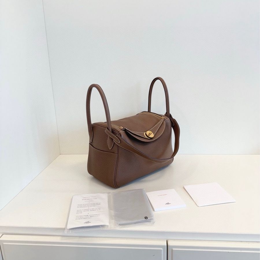 Hermes Lindy 26 大象灰 金扣-3