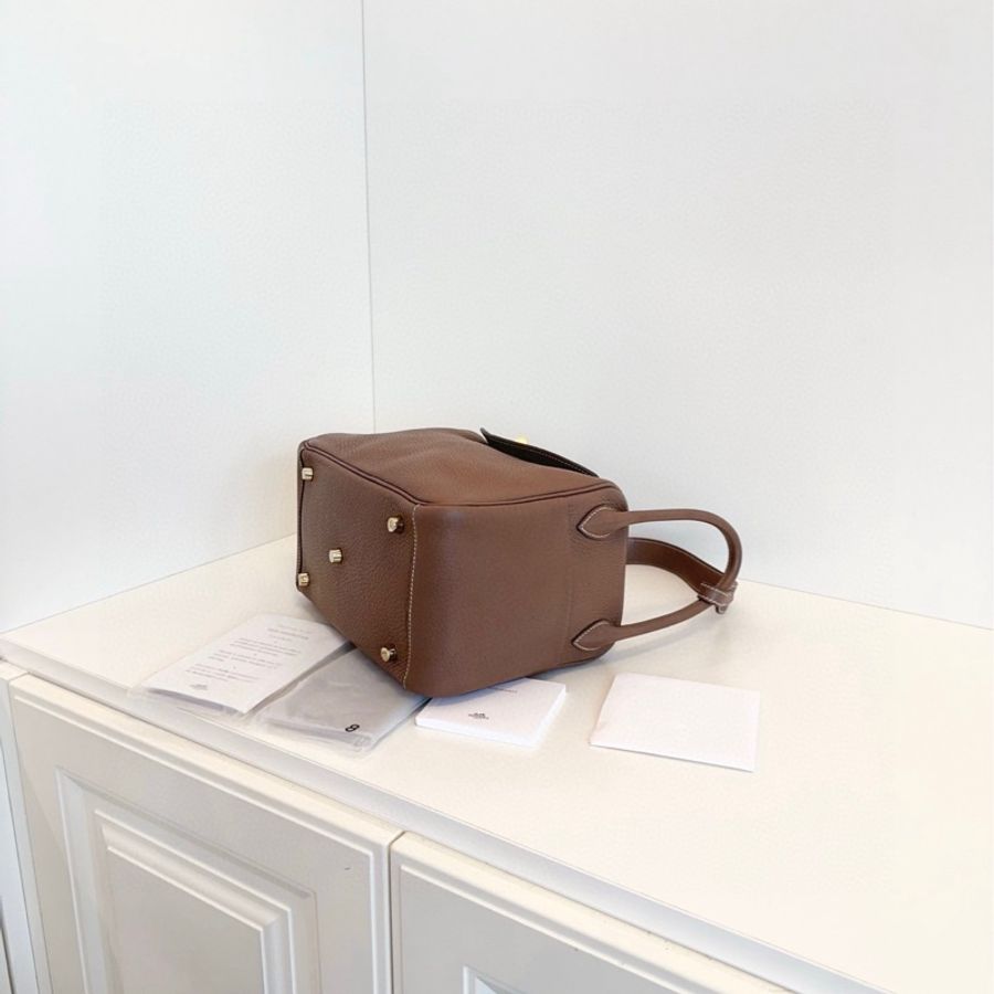 Hermes Lindy 26 大象灰 金扣-7