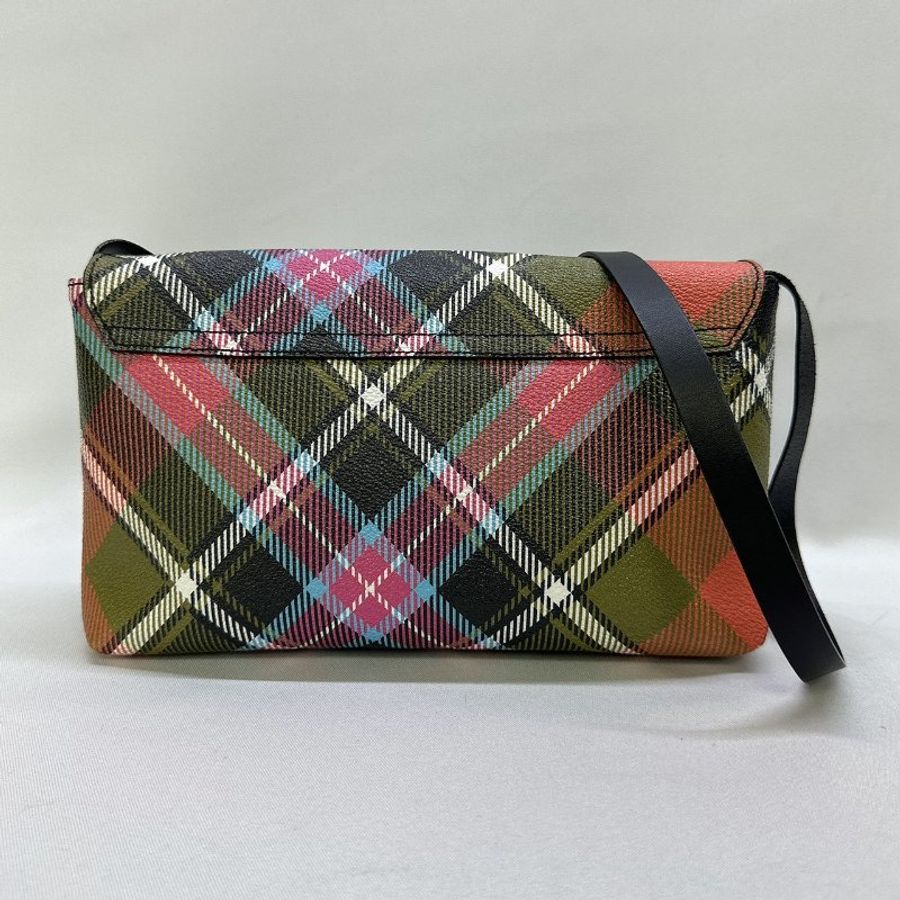 Vivienne Westwood薇薇安 Edinburgh格紋斜背包-1
