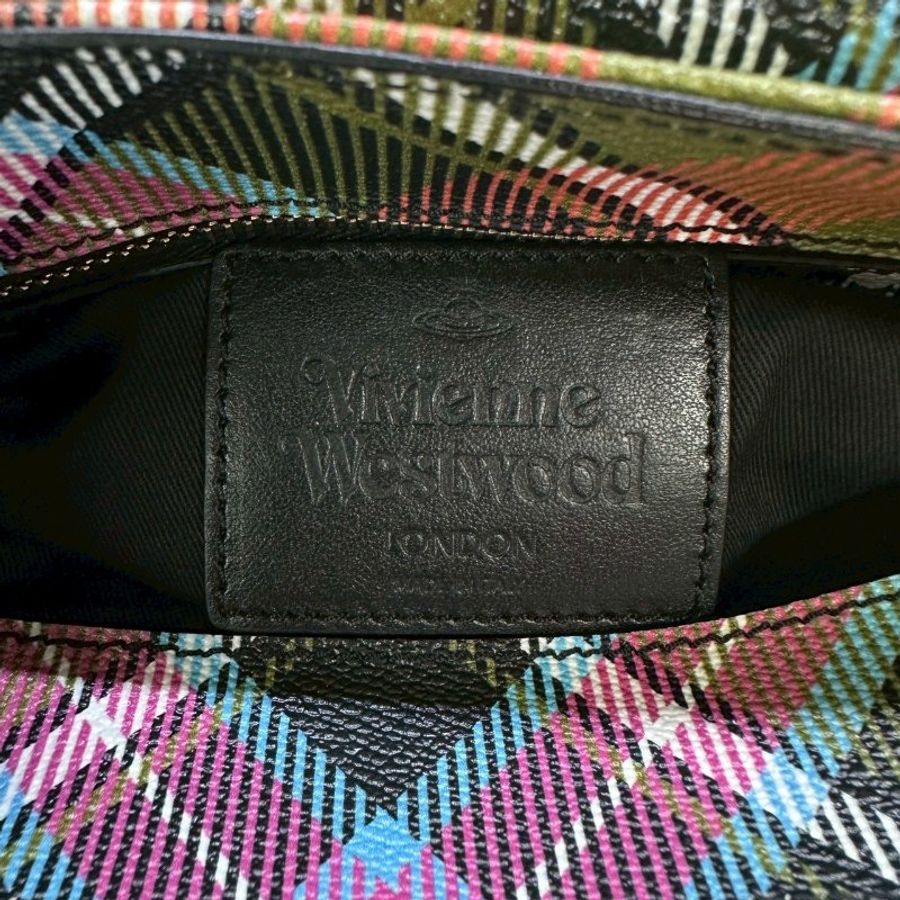 Vivienne Westwood薇薇安 Edinburgh格紋斜背包-7