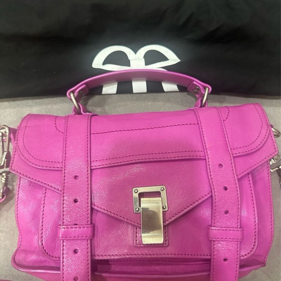 Proenza Schouler 紫色斜背包 /手提/肩背三用包/小號-1
