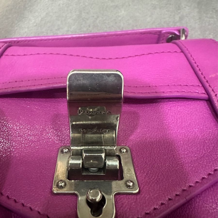 Proenza Schouler 紫色斜背包 /手提/肩背三用包/小號-14